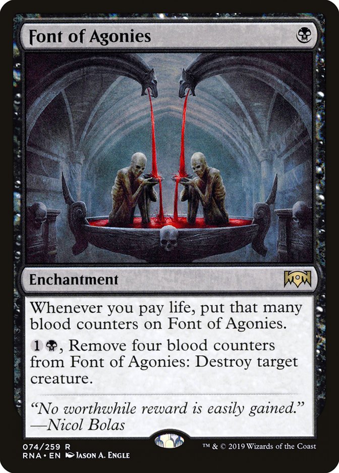 Font of Agonies [Ravnica Allegiance] | The Gaming Verse