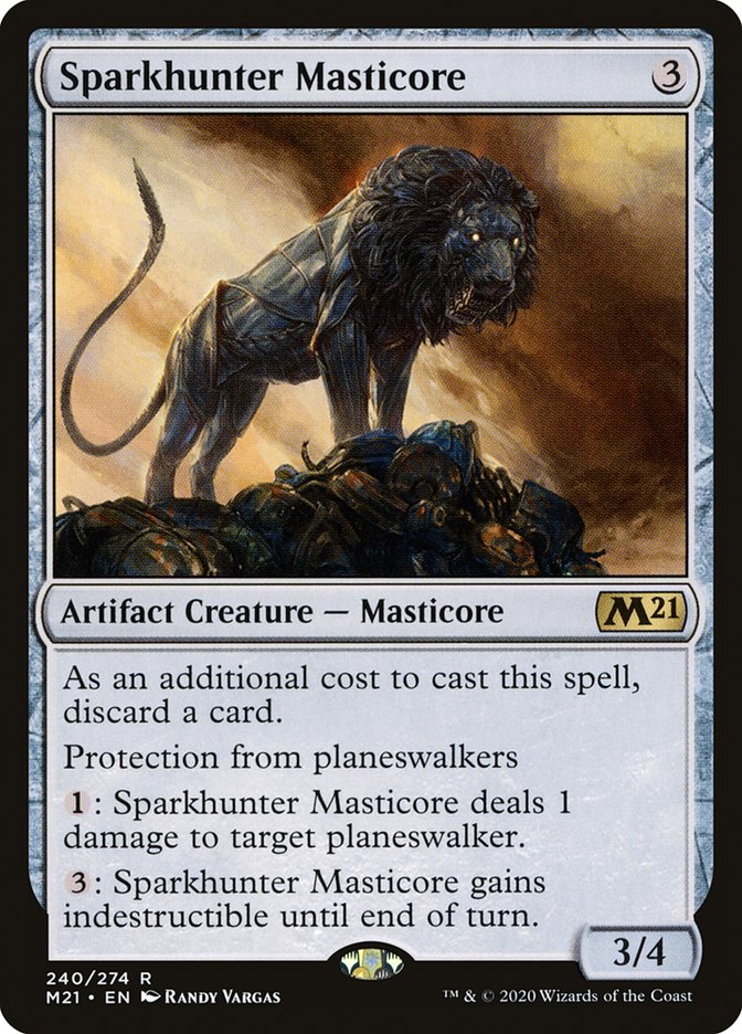 Sparkhunter Masticore [Core Set 2021] | The Gaming Verse