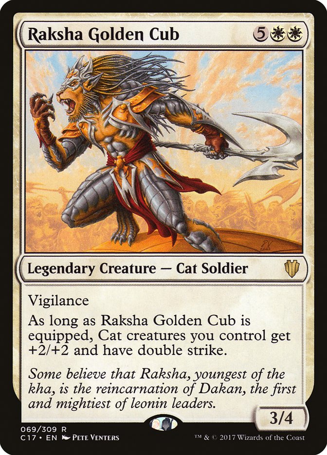 Raksha Golden Cub [Commander 2017] | The Gaming Verse