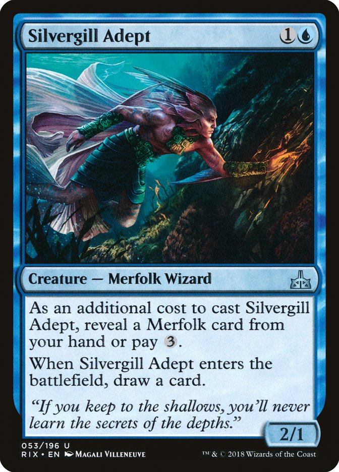 Silvergill Adept [Rivals of Ixalan] | The Gaming Verse