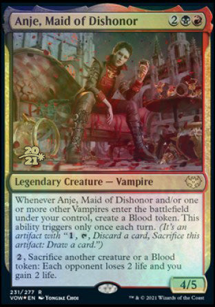 Anje, Maid of Dishonor [Innistrad: Crimson Vow Prerelease Promos] | The Gaming Verse