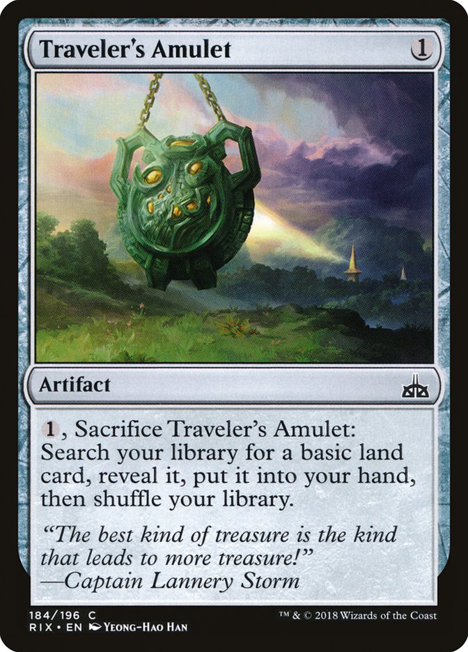 Traveler's Amulet [Rivals of Ixalan] | The Gaming Verse