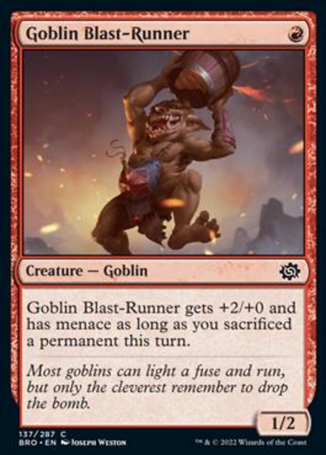 Goblin Blast-Runner [The Brothers' War] | The Gaming Verse