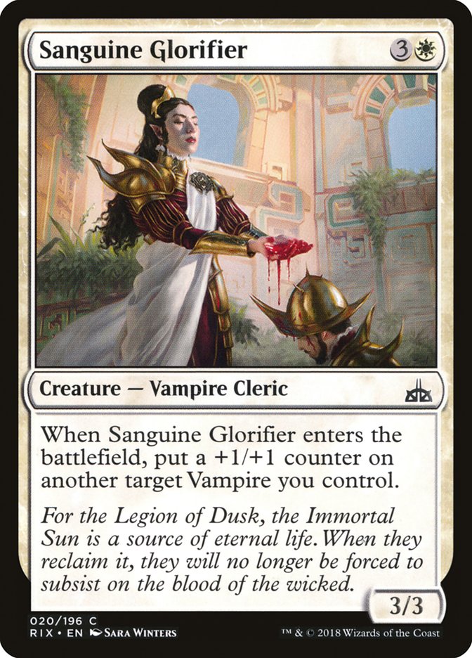 Sanguine Glorifier [Rivals of Ixalan] | The Gaming Verse