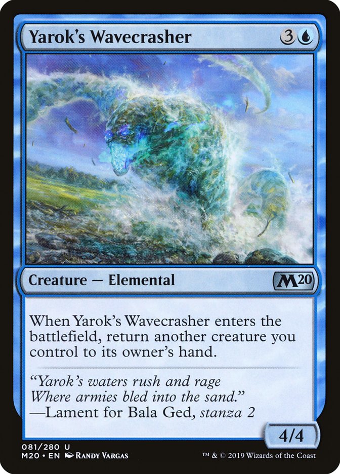 Yarok's Wavecrasher [Core Set 2020] | The Gaming Verse