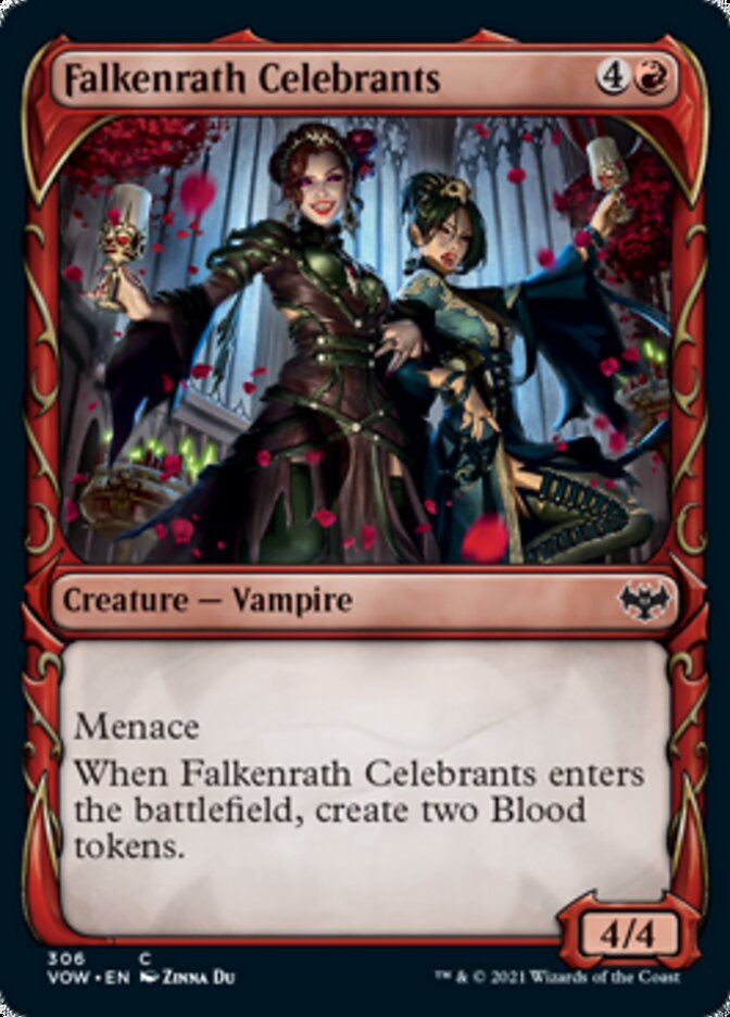 Falkenrath Celebrants (Showcase Fang Frame) [Innistrad: Crimson Vow] | The Gaming Verse