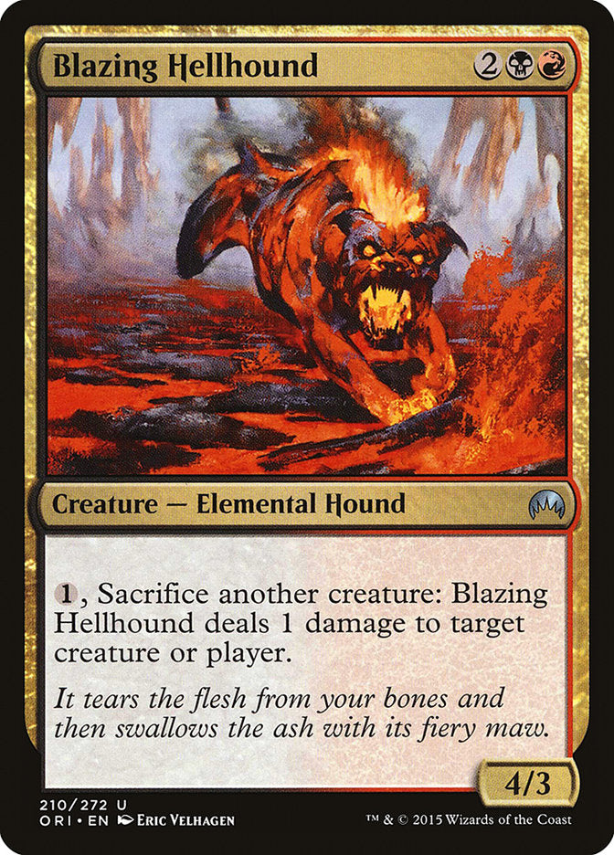 Blazing Hellhound [Magic Origins] | The Gaming Verse