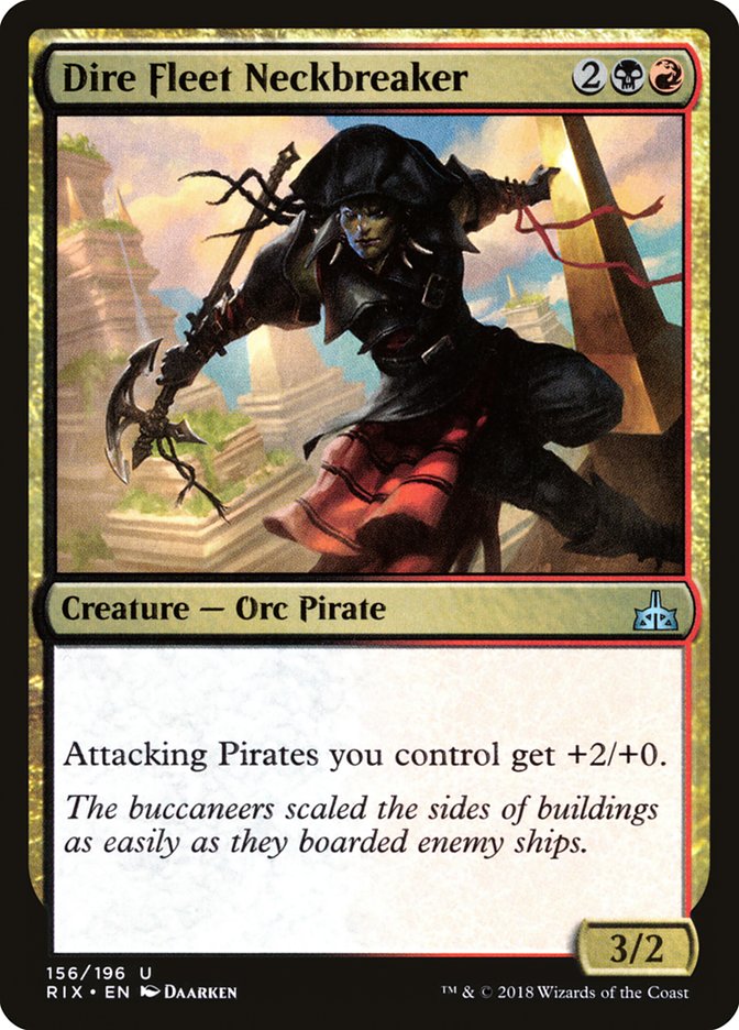 Dire Fleet Neckbreaker [Rivals of Ixalan] | The Gaming Verse