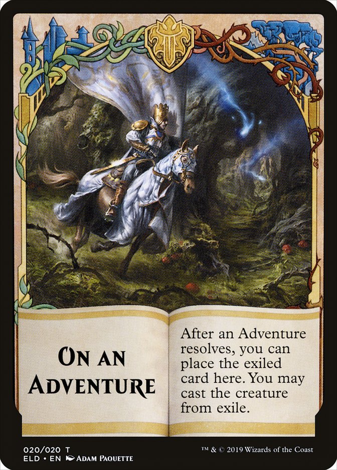 On an Adventure [Throne of Eldraine Tokens] | The Gaming Verse