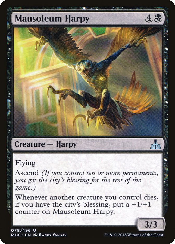 Mausoleum Harpy [Rivals of Ixalan] | The Gaming Verse