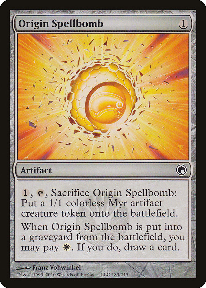 Origin Spellbomb [Scars of Mirrodin] | The Gaming Verse