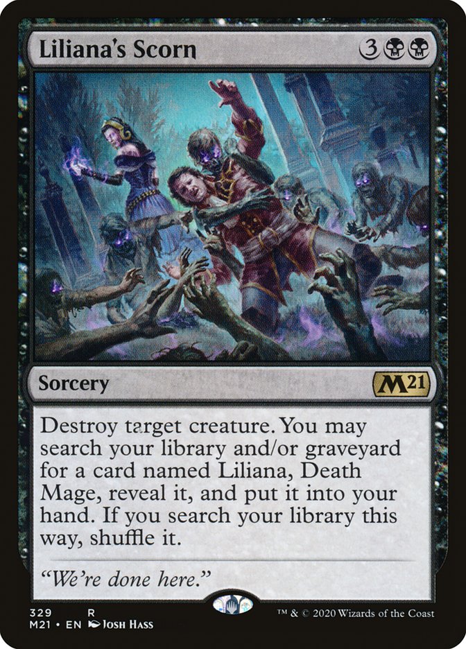 Liliana's Scorn [Core Set 2021] | The Gaming Verse