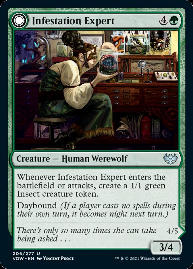 Infestation Expert // Infested Werewolf [Innistrad: Crimson Vow] | The Gaming Verse