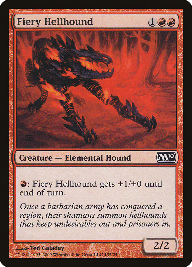 Fiery Hellhound [Magic 2010] | The Gaming Verse