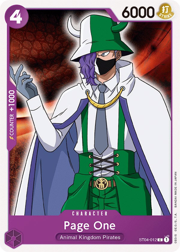 Page One [Starter Deck: Animal Kingdom Pirates] | The Gaming Verse