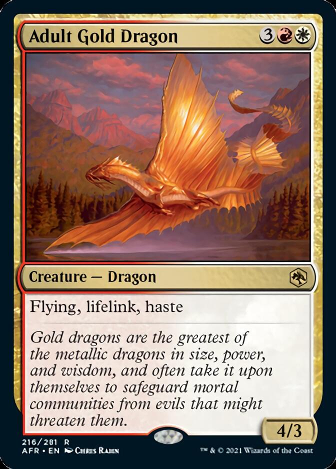 Adult Gold Dragon [Dungeons & Dragons: Adventures in the Forgotten Realms] | The Gaming Verse