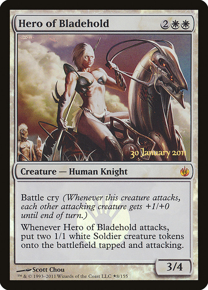 Hero of Bladehold [Mirrodin Besieged Prerelease Promos] | The Gaming Verse