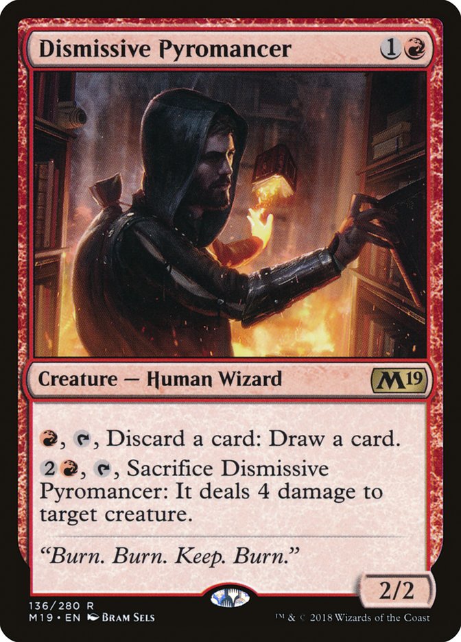 Dismissive Pyromancer [Core Set 2019] | The Gaming Verse