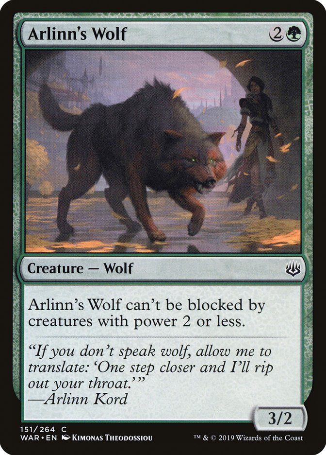 Arlinn's Wolf [War of the Spark] | The Gaming Verse