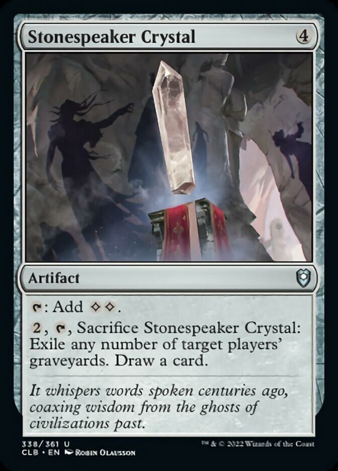 Stonespeaker Crystal [Commander Legends: Battle for Baldur's Gate] | The Gaming Verse