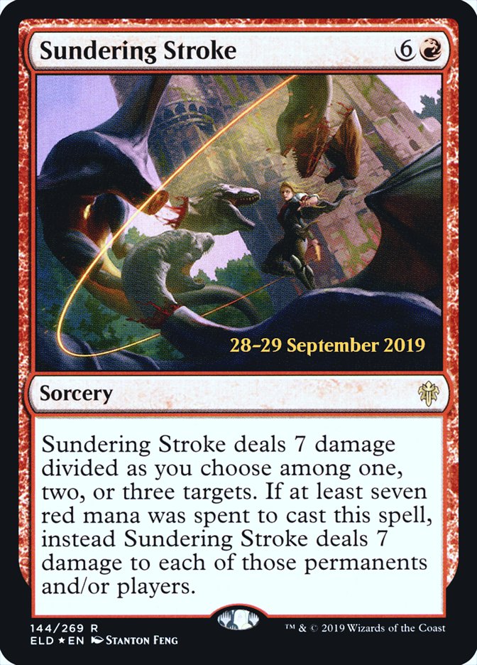 Sundering Stroke  [Throne of Eldraine Prerelease Promos] | The Gaming Verse