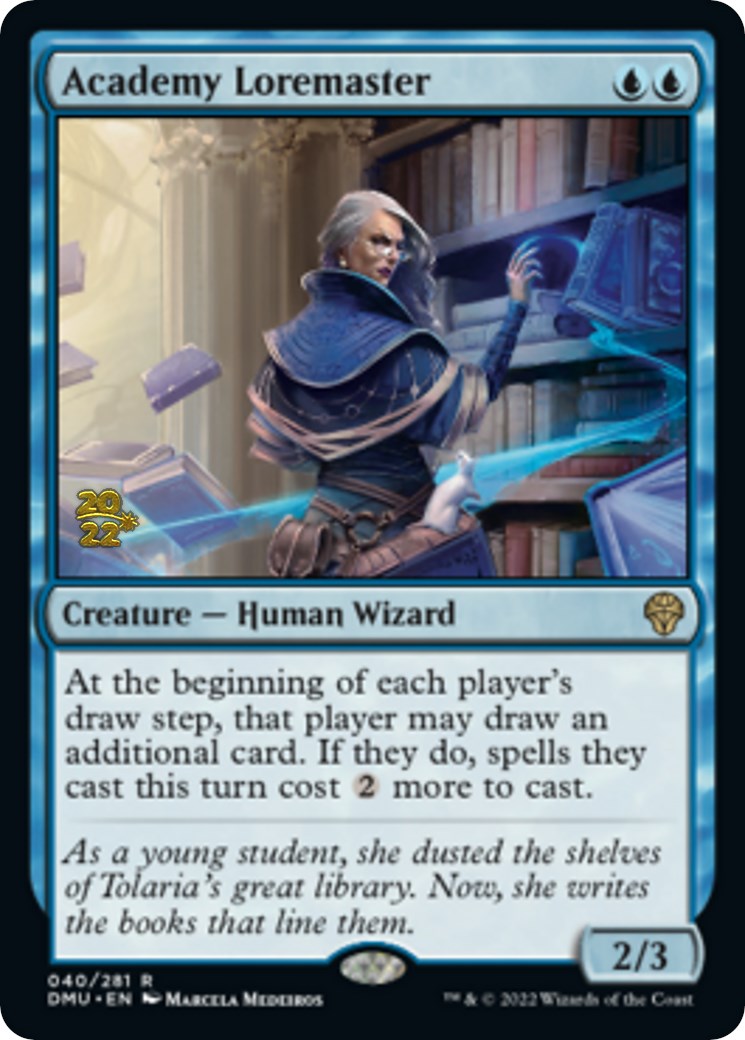 Academy Loremaster [Dominaria United Prerelease Promos] | The Gaming Verse