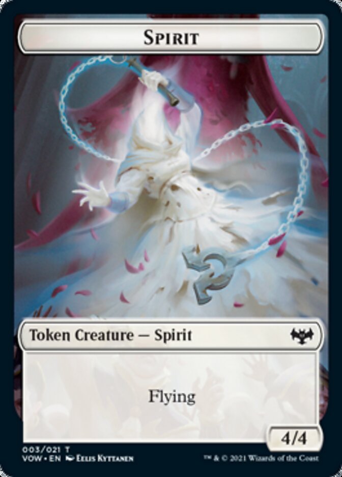 Spirit Token (003) [Innistrad: Crimson Vow Tokens] | The Gaming Verse