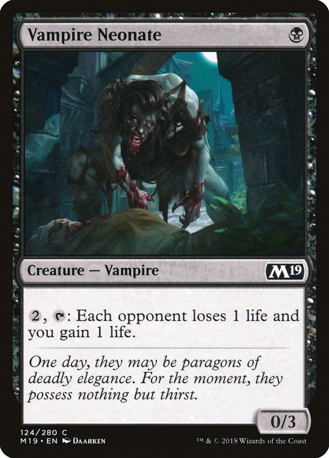 Vampire Neonate [Core Set 2019] | The Gaming Verse