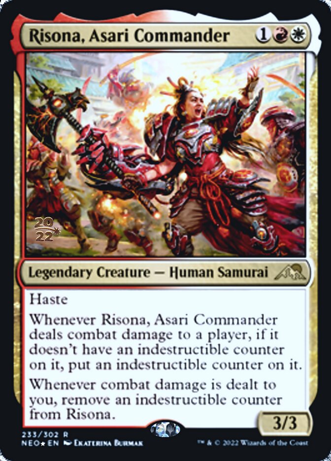 Risona, Asari Commander [Kamigawa: Neon Dynasty Prerelease Promos] | The Gaming Verse