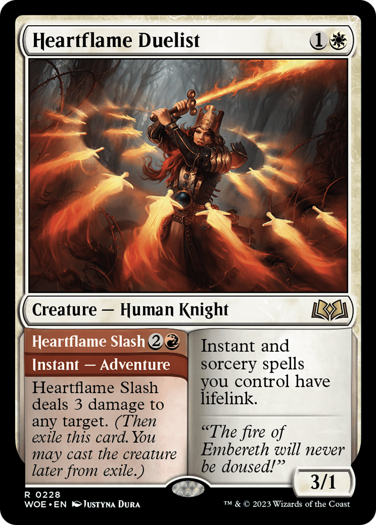 Heartflame Duelist // Heartflame Slash [Wilds of Eldraine] | The Gaming Verse