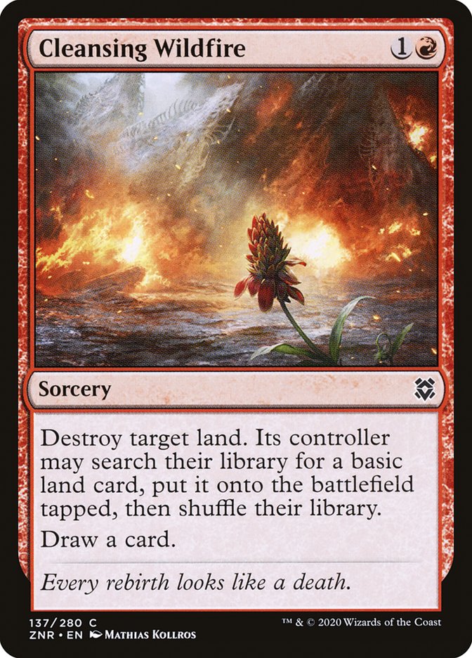 Cleansing Wildfire [Zendikar Rising] | The Gaming Verse