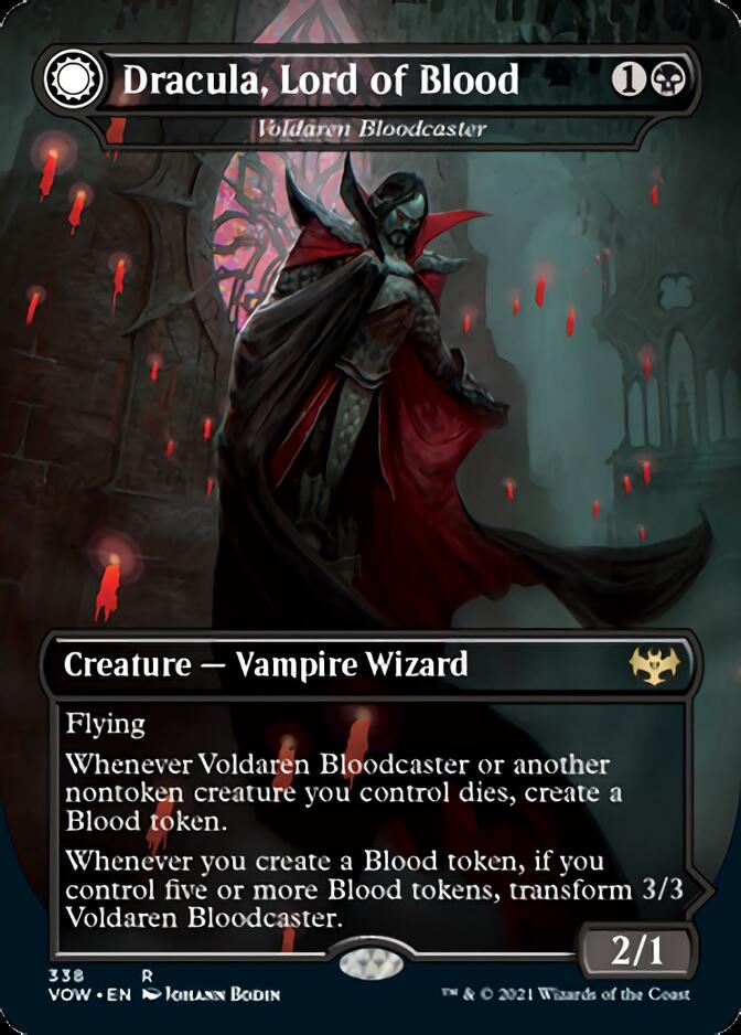 Voldaren Bloodcaster // Bloodbat Summoner - Dracula, Lord of Blood // Dracula, Lord of Bats [Innistrad: Crimson Vow] | The Gaming Verse