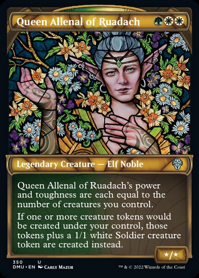 Queen Allenal of Ruadach (Showcase Textured) [Dominaria United] | The Gaming Verse