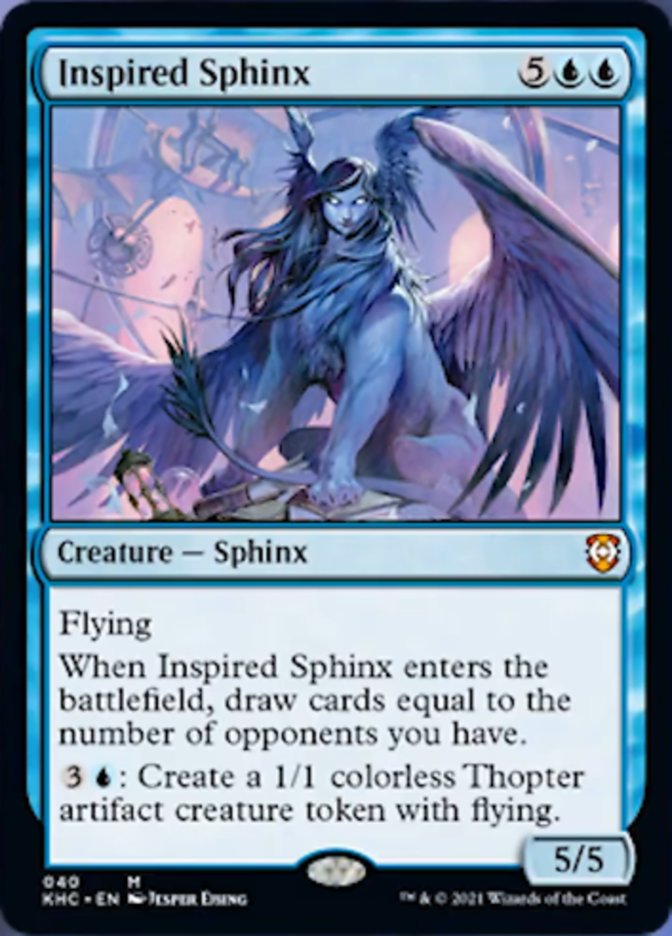 Inspired Sphinx [Kaldheim Commander] | The Gaming Verse