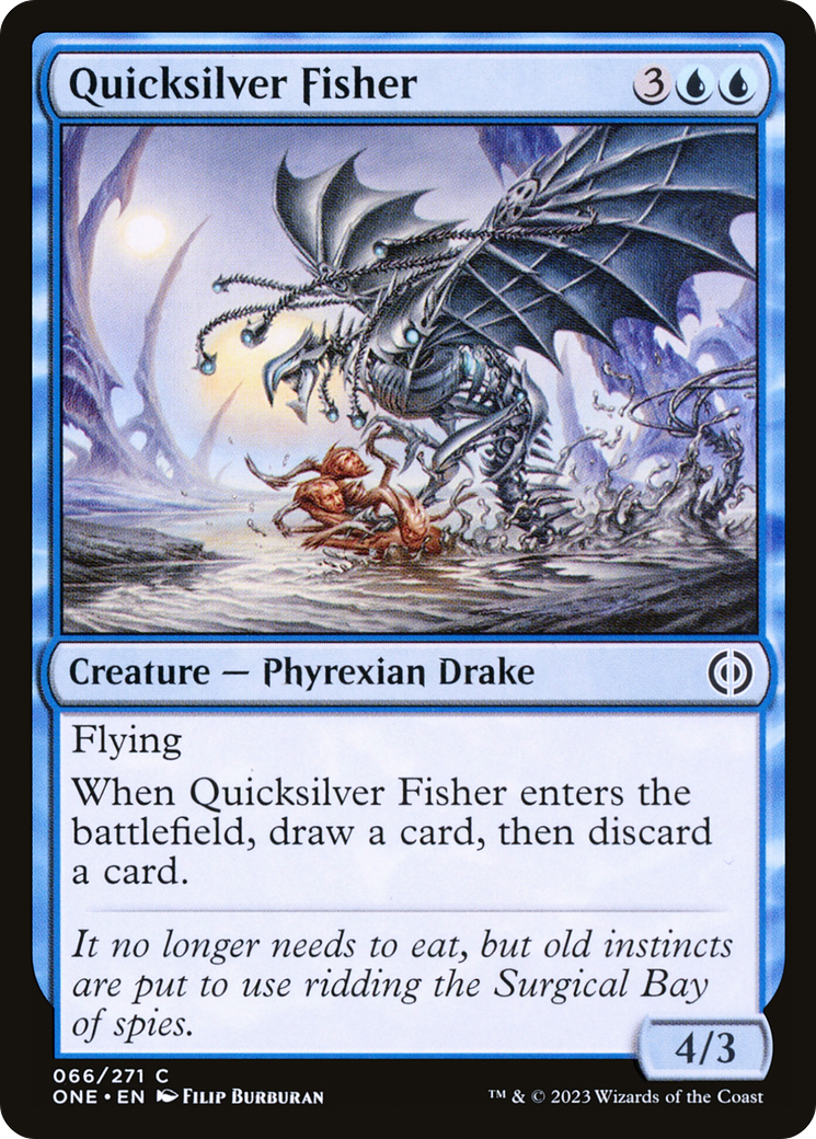 Quicksilver Fisher [Phyrexia: All Will Be One] | The Gaming Verse