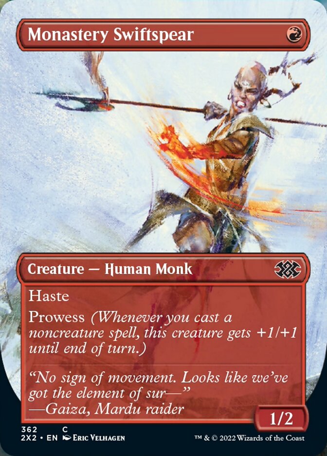 Monastery Swiftspear (Borderless Alternate Art) [Double Masters 2022] | The Gaming Verse