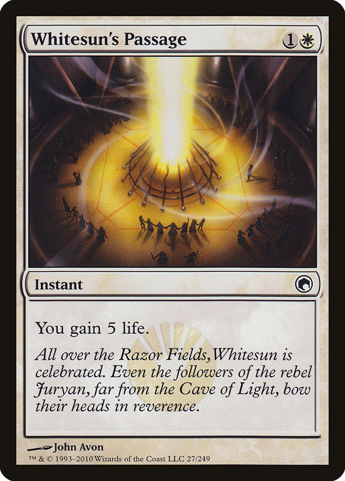 Whitesun's Passage [Scars of Mirrodin] | The Gaming Verse