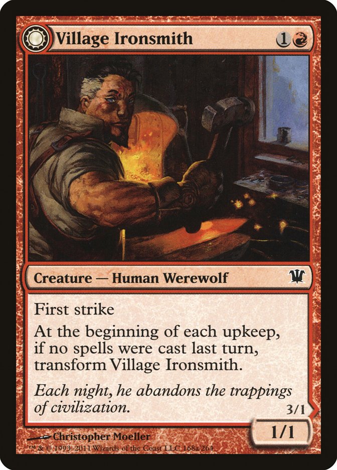 Village Ironsmith // Ironfang [Innistrad] | The Gaming Verse