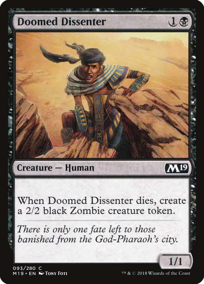 Doomed Dissenter [Core Set 2019] | The Gaming Verse