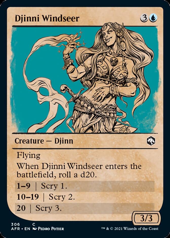 Djinni Windseer (Showcase) [Dungeons & Dragons: Adventures in the Forgotten Realms] | The Gaming Verse