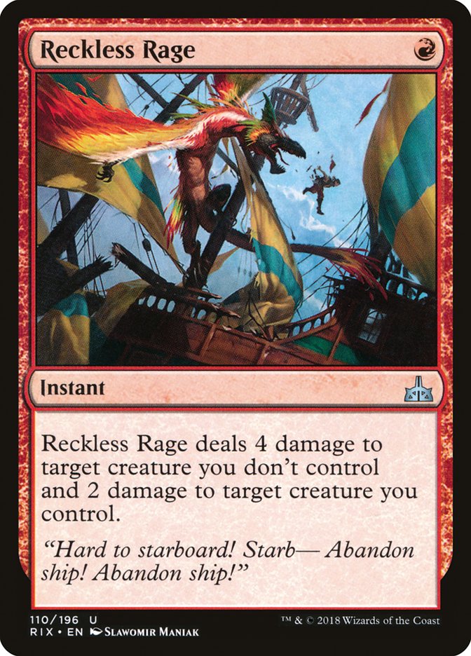 Reckless Rage [Rivals of Ixalan] | The Gaming Verse