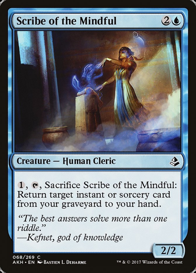 Scribe of the Mindful [Amonkhet] | The Gaming Verse