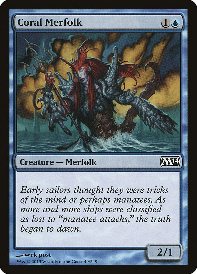 Coral Merfolk [Magic 2014] | The Gaming Verse