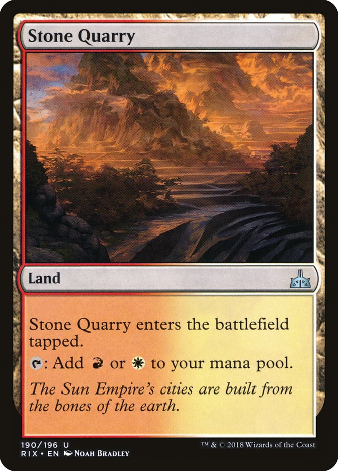 Stone Quarry [Rivals of Ixalan] | The Gaming Verse