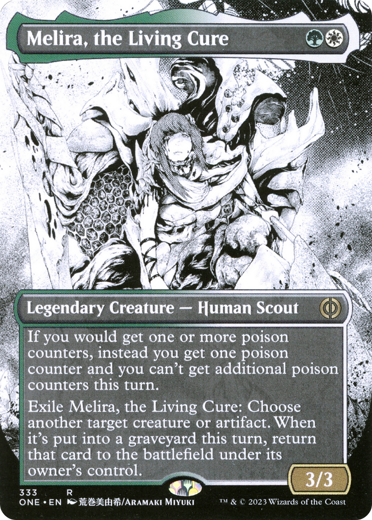 Melira, the Living Cure (Borderless Manga) [Phyrexia: All Will Be One] | The Gaming Verse