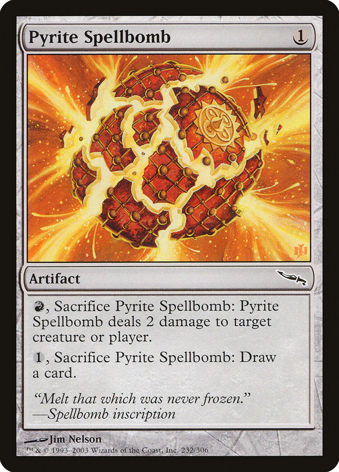 Pyrite Spellbomb [Mirrodin] | The Gaming Verse