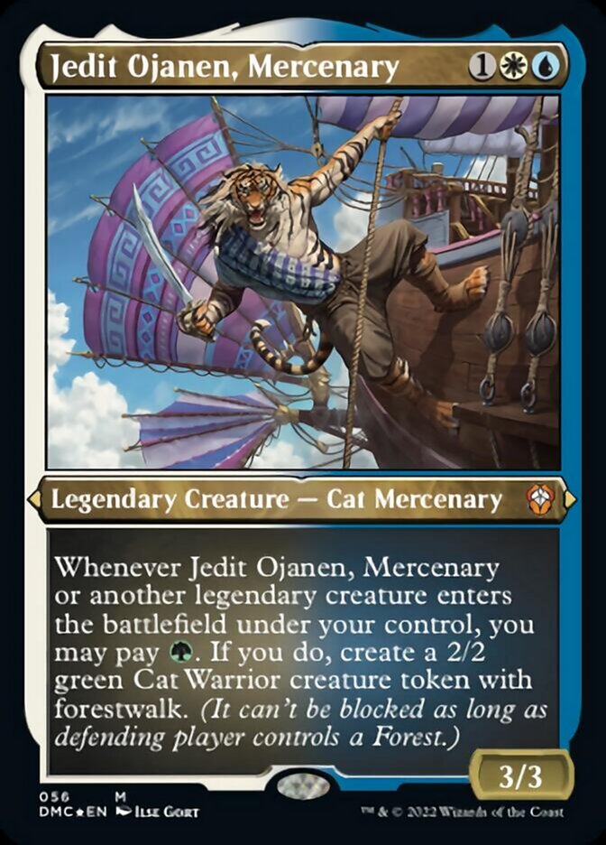 Jedit Ojanen, Mercenary (Foil Etched) [Dominaria United Commander] | The Gaming Verse