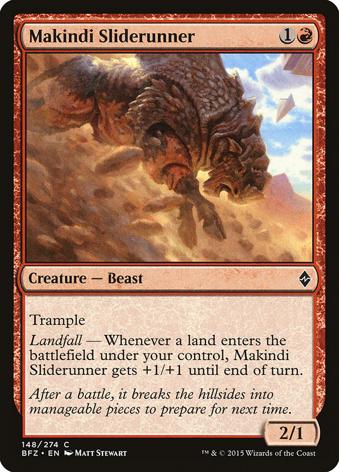 Makindi Sliderunner [Battle for Zendikar] | The Gaming Verse