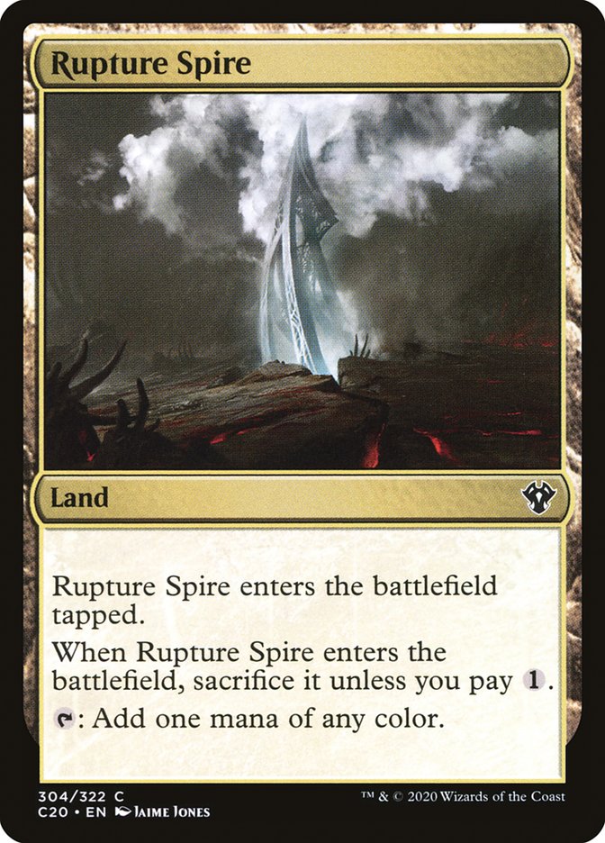 Rupture Spire [Commander 2020] | The Gaming Verse