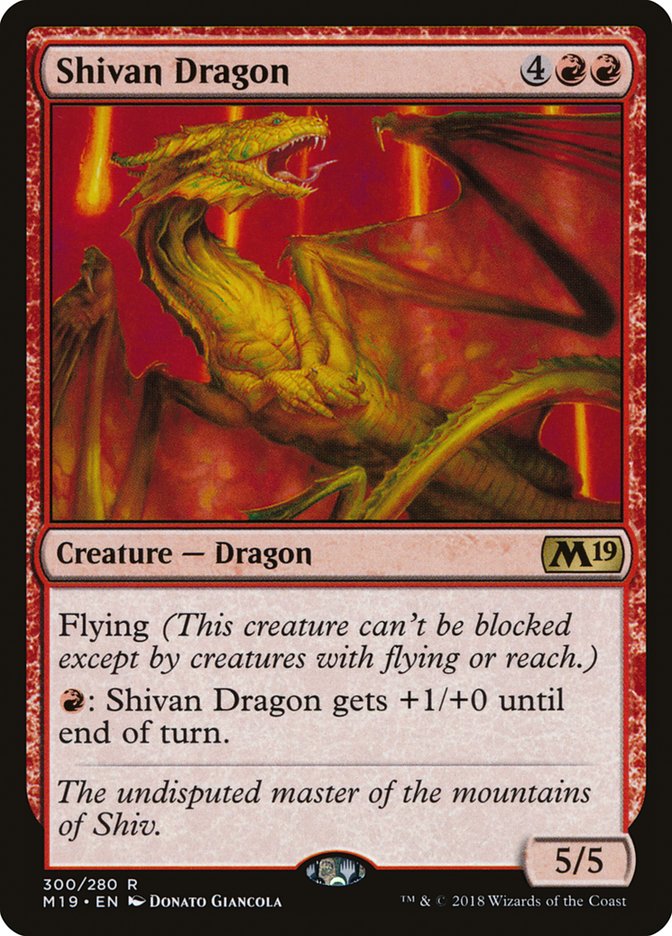 Shivan Dragon [Core Set 2019] | The Gaming Verse